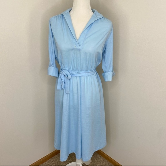 Vintage Ms Sugar Belted Midi Shirt Dress - Picture 1 of 6